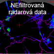 Nefiltrovaná radarová data
